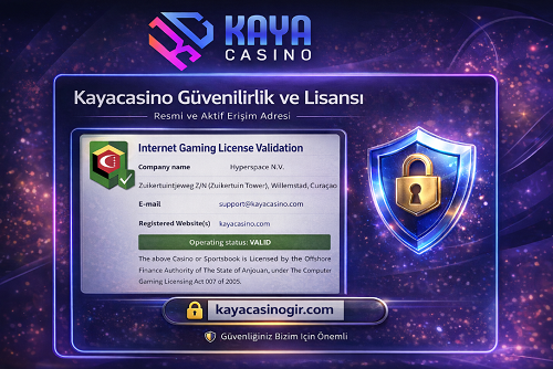 Kayacasino lisans belgesi doğrulama sayfası, ALSI-202411016-F11 lisans numarası ve Anjouan Gaming Board onay bilgisi.